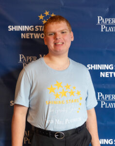 Danny B. wearing his Shining Stars Network t-shirt.